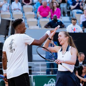 Gael Monfils et Elina Svitolina lors de la soirée "Gael & Friends" de la 4ème journée de qualification de Roland-Garros, le 20 mai 2026 à Paris. 

© Pauline Figuet/Sport Press Photo via ZUMA Press/Bestimage