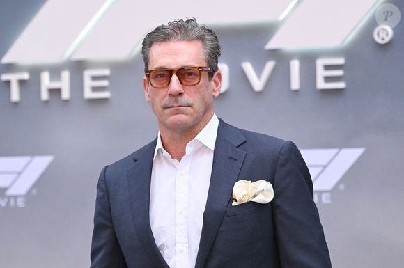 Jon Hamm sur le tapis rouge de la première new-yorkaise de "F1 : The Movie" qui s'est tenue au Radio City Music Hall à New York, le 16 juin 2025. Photo par Anthony Behar/SPUS/ABACAPRESS.COM
