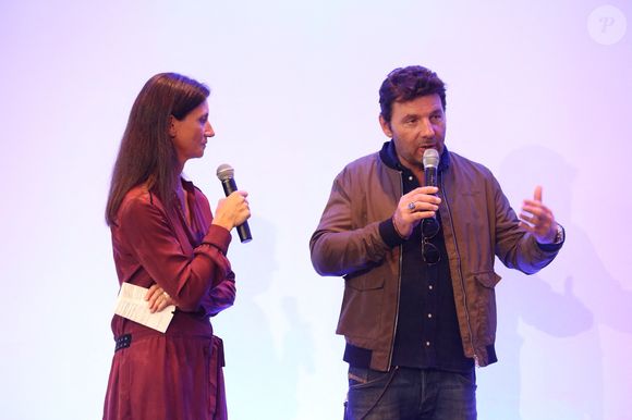 Guenaelle Troly et Philippe Lellouche assistant à la conférence de presse annuelle de RMC et BFM TV, à Paris, France, le 06 septembre 2016. Photo by Jerome Domine/ABACAPRESS.COM
