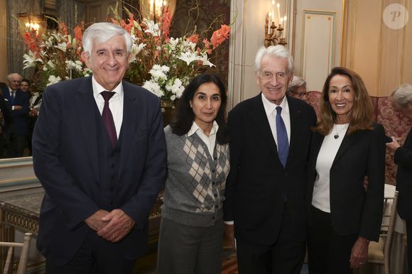 Maryam Salehi-Bremond, Gilbert et Nicole Coullier - Dîner de La Revue des Deux Mondes au Cercle Interalliée avec en invité d’honneur Gerald Darmanin, Paris, France, le 3 novembre 2025. Les salons du Cercle Interallié ont fait salle comble ce soir-là, réunissant de nombreuses personnalités du monde de la politique, des affaires, du droit, de la culture ou encore de la diplomatie, venues écouter le garde des Sceaux. 
© Jack Tribeca / Bestimage
