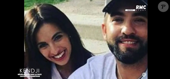 Photo de Kendji et sa compagne Soraya Miranda partagée dans le reportage "Kendji Girac : révélations sur la face cachée du chanteur", diffusé le 20 mai 2024 sur RMC Story.