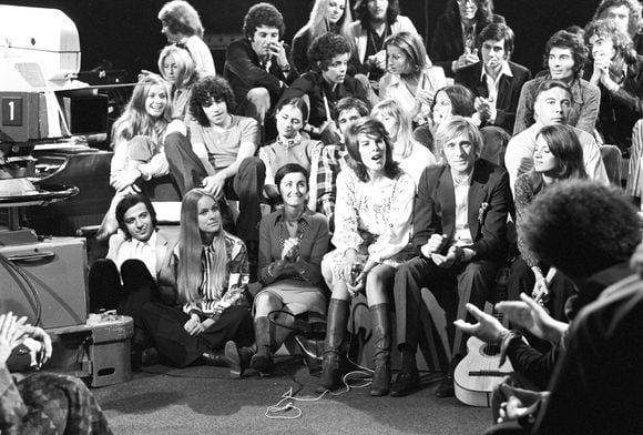 Archives -  En France, à Paris, sur le plateau de l'émission "Bienvenue chez Guy Béart", Julien CLERC, la chanteuse Dani et Nino Ferrer. Le 9 juin 1970
© Bernard Leguay via Bestimage