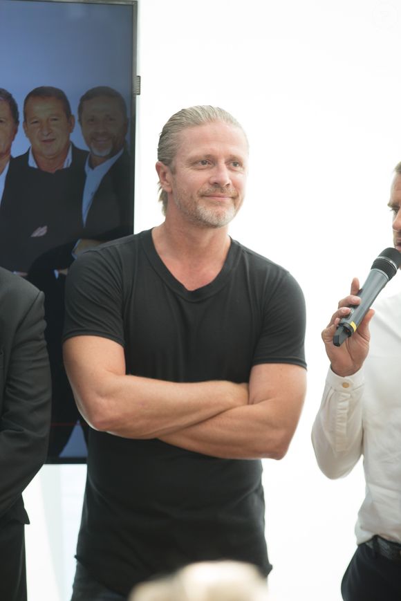 Emmanuel Petit - Conférence de presse de la rentrée de la station de radio RMC à la maison de l'Alsace sur les Champs-Elysées à Paris le 31 aout 2017. Agence / Bestimage