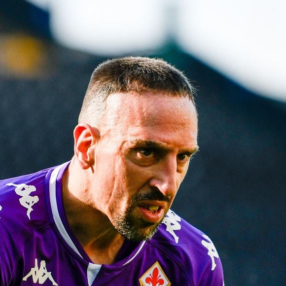 Franck Ribéry (ACF Fiorentina) lors d'un match de championnat Serie A opposant l'Udinese Calcio à l'ACF Fiorentina au stade Dacia Arena à Udine, Italie, le 28 février 2021. © Alessio Marini/LPS/Zuma Press/Bestimage