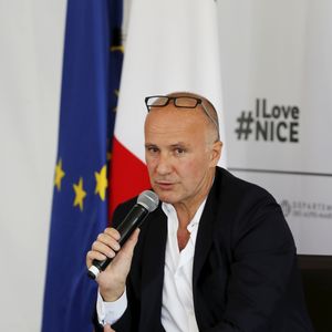 Dominique Rizet, journaliste à BFMTV durant la première journée du 24ème festival du livre de Nice le 31 mai 2019. © Dylan Meiffret/Nice-Matin/Bestimage