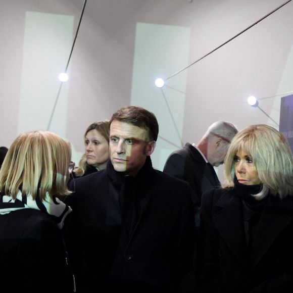 Le président Emmanuel Macron et sa femme Brigitte Macron ont visité le pavillon français. Commémorations du 80ème anniversaire de la libération du camp de concentration et d'extermination nazi d'Auschwitz-Birkenau par l'Armée rouge à Oswiecim en Pologne le 27 janvier 2025.

© Dominique Jacovides / Bestimage