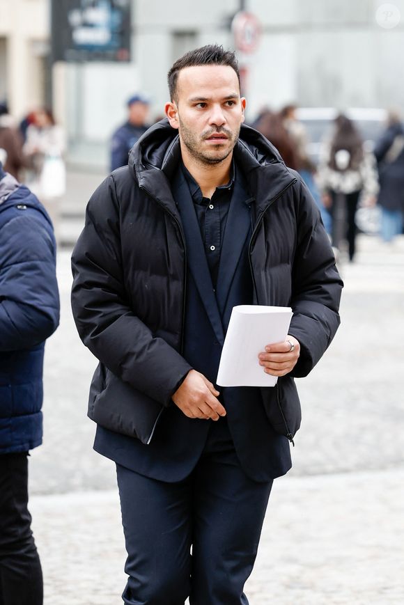 Mohamed Bouhafsi - Arrivées à la cérémonie religieuse en hommage à Rolland Courbis dans l'église de la Madeleine à Paris, France, le 14 janvier 2026. Photo par Jacovides-Moreau/Bestimage
