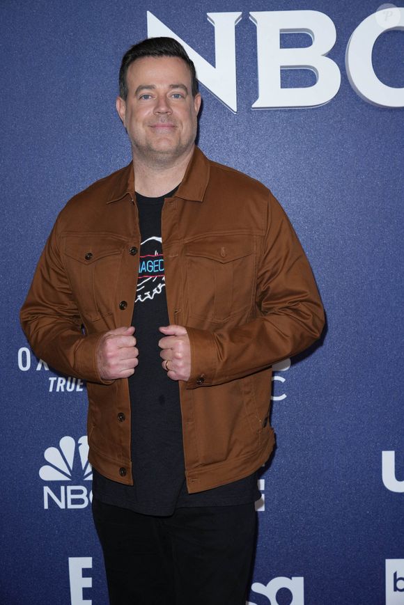 Carson Daly au photocall "NBCUniversal Upfront" à New York, le 16 mai 2022.