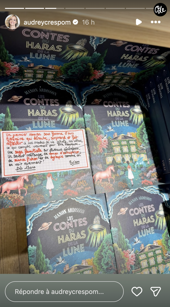 Le livre de Manon Ardisson exposé lors de sa séance de dédicaces.