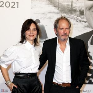 Géraldine Pailhas et son mari Christopher Thompson - Cérémonie d'ouverture du Festival Lumière 2021 à Lyon le 9 octobre 2021.
© Dominique Jacovides / Bestimage
