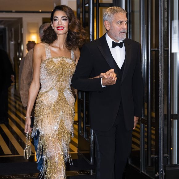 George Clooney et sa femme Amal Clooney à la sortie de leur hôtel à New York, le 29 septembre 2022.
©The ImageDirect / Bestimage