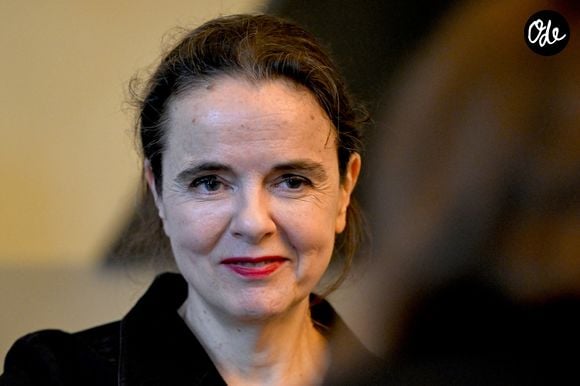 Amélie Nothomb lors du festival littéraire « Bibliothèques Idéales » à Strasbourg, en France, le 26 septembre 2024. Photo de Nicolas Roses/ABACAPRESS.COM