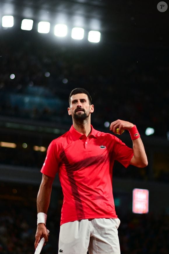 Novak Djokovic ( Serbia ) during the 2025 French Open at Roland Garros on Juin 04, 2025 in Paris, France. © Dante Badano / PSNewz /Bestimage