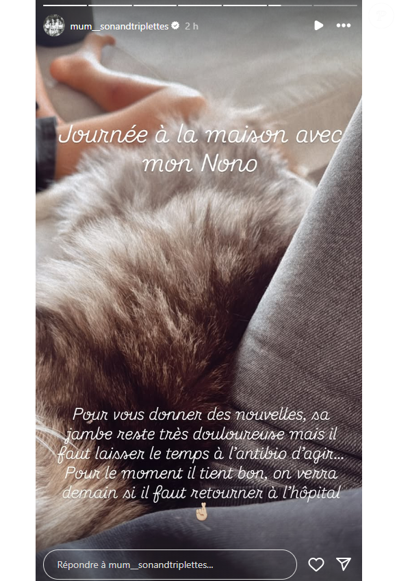 Laetitia Provenchère (Familles nombreuses) donne des nouvelles de son fils malade. Sur Instagram le 15 septembre 2025.