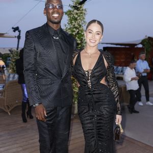 Paul Pogba, Maria Zulay Pogba Salaues assistent à l'événement Roberto Cavalli avant le 78e Festival de Cannes annuel le 18 mai 2025 à Cannes, France. Photo by Marco Piovanotto/ABACAPRESS.COM