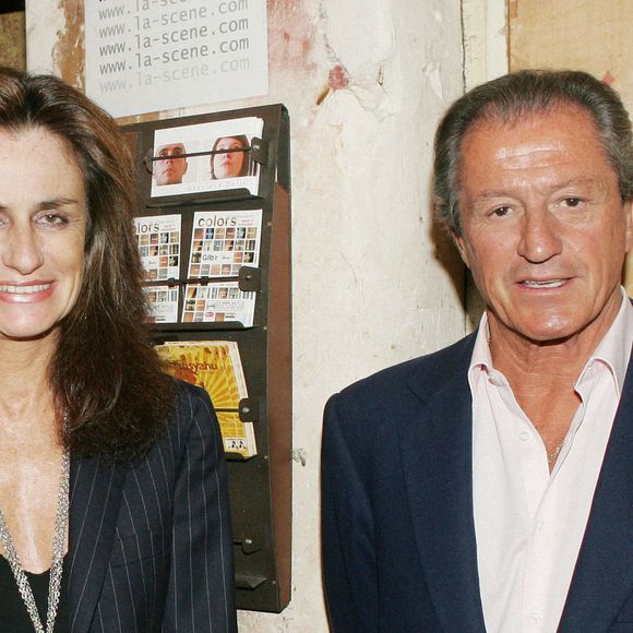 Philippe Junot et la Comtesse Georgina Brandolini D'Adda assistent au show case de -One For The Road- à La Scène Bastille, Paris le 5 novembre 2004. Photo Gorassini-Zabulon/ABACA.