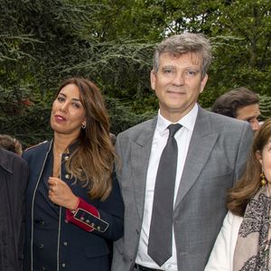 Exclusif - Arnaud Montebourg et Amina Walter en backstage lors de l'évènement "Le Concert de Paris" depuis le Champ-de-Mars à l'occasion de la Fête Nationale du 14 Juillet 2021.
© Perusseau-Veeren/Bestimage