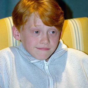 Rupert Grint - Conférence de presse "Harry Potter à l'école des sorciers" à Londres. @Bestimage