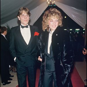 Archives - Nicoletta et Patrick Chappuis au Lido à Paris pour la présentation de la nouvelle revue, en 1985. RINDOFF-PATERSON / BESTIMAGE