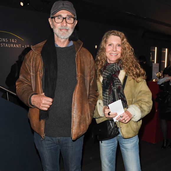 Exclusif - Thierry Lhermitte avec sa femme Hélène - Générale de la pièce "Groenland" avec Géraldine Danon au théâtre "La Scala" à Paris le 8 novembre 2019. © Coadic Guirec/Bestimage