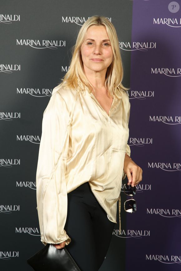Exclusif - Sophie Favier à la soirée de lancement de la collection capsule Marina Rinaldi by Fausto Puglisi à l'hôtel d'Evreux à Paris le 2 juillet 2018.
© Rachid Bellak / Bestimage