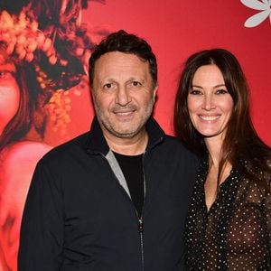 Mareva Galanter (Miss France 1999) et Arthur (Jacques Essebag) au concert de M.Galanter au théâtre Music-Hall Show l'Alhambra à Paris, France, le 23 novembre 2023. © Veeren/Bestimage
