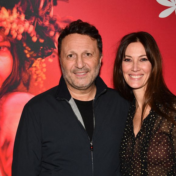 Mareva Galanter (Miss France 1999) et Arthur (Jacques Essebag) au concert de M.Galanter au théâtre Music-Hall Show l'Alhambra à Paris, France, le 23 novembre 2023. © Veeren/Bestimage