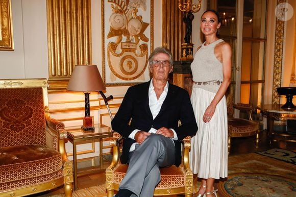 Exclusif - Dominique Desseigne et Alexandra Cardinale - Cérémonie de remise des insignes de Commandeur des Arts et des Lettres à Catherine Jacob au Ministère de la Culture à Paris le 5 septembre 2023. © Christophe Clovis / Bestimage