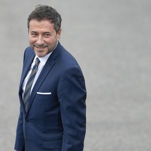 Bernard Montiel avant les présentations officielles sur l'esplanade du Palais Royal à Rabat au premier jour de la visite d'État du président français le 28 octobre 2024. Photo par Eliot Blondet/ABACAPRESS.COM