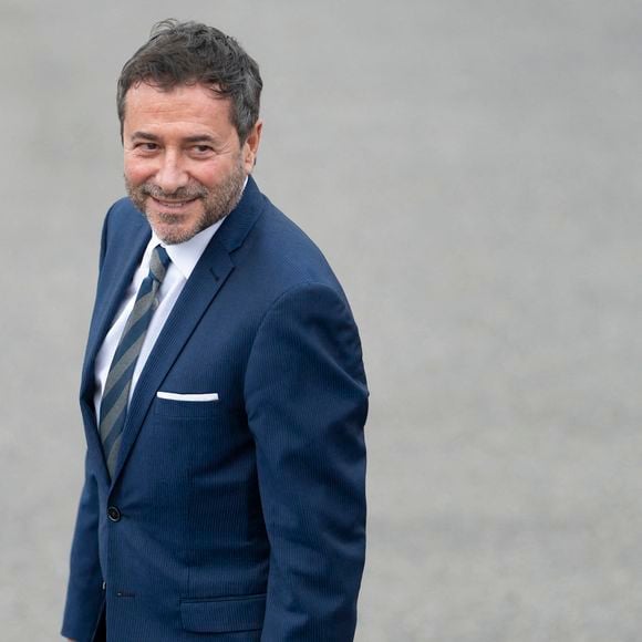 Bernard Montiel avant les présentations officielles sur l'esplanade du Palais Royal à Rabat au premier jour de la visite d'État du président français le 28 octobre 2024. Photo par Eliot Blondet/ABACAPRESS.COM