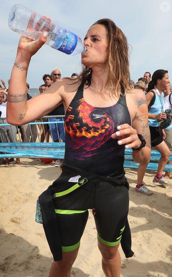 Exclusif - Laure Manaudou - La championne de natation L.Manaudou organise et lance la 1er édition de sa course, la "Swimrun" à Arcachon, France, le 23 juin 2019. © Patrick Bernard/Bestimage