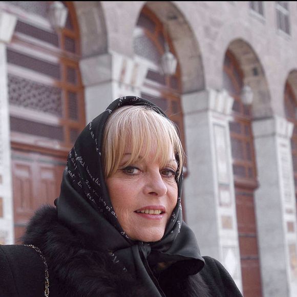 L'actrice française Michèle Mercier, célèbre pour son rôle dans les films Angélique, visite la Grande Mosquée Omayyade à Damas. © Ammar Abd Rabbo/ABACA.