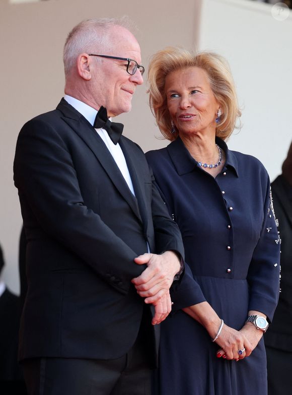 Thierry Frémaux, délégué général du festival de Cannes, Iris Knobloch, présidente du festival de Cannes - Montée des marches du film " Fatherland " lors du 79ème Festival International du Film de Cannes, le 14 mai 2026. © Jacovides-Moreau / Bestimage