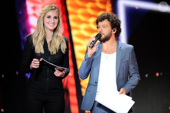 Exclusif - Claudio Capéo et Marie Portolano - Enregistrement de l'émission "La soirée extraordinaire : La musique comme vous ne l'avez jamais vue", qui sera diffusée le 30 juin sur M6.