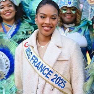 Miss France 2025 Angelique Angarni-Filopon pose lors du TRANSAT CAFE L OR le 24 octobre 2025 au Havre, France..Photo par Franck Castel/ABACAPRESS.COM