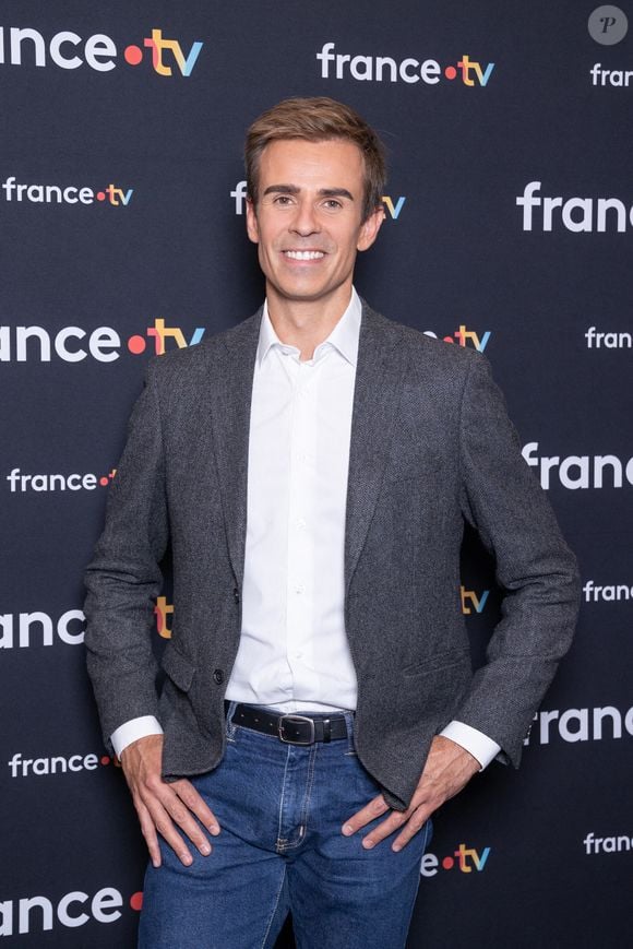 Jean-Baptiste Marteau assiste à la conférence de presse du Téléthon 2023 à France Télévision le 24 octobre 2024 à Paris, France. Photo by Nasser Berzane/ABACAPRESS.COM