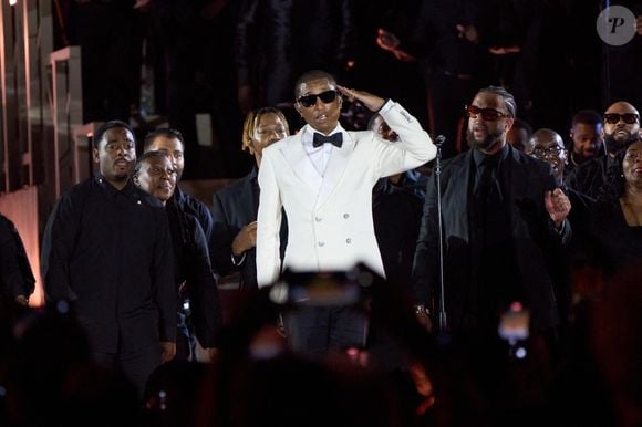 Pharrell Williams à la soirée concert "Grace for the World" au Vatican le 13 septembre 2025 ; un concert unique sur la place Saint-Pierre. Backgrid UK/ Bestimage