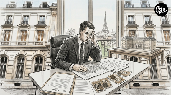 Le dossier a pris un tournant spectaculaire à la suite du décès, survenu il y a tout juste quatre ans, de l'une de ses copropriétaires, Claude Marie de Rarécourt de La Vallée de Pimodan. 

Illustration réalisée par IA pour Ode.