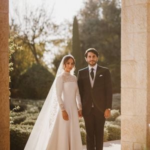 Le cliché dévoile la complicité des futurs parents ainsi que la curiosité de leur fille aînée.
Mariage de la princesse Iman de Jordanie avec Jameel Alexander Thermiotis au palais Beit al-Urdon à Amman en Jordanie le 12 mars 2023.
© Bestimage