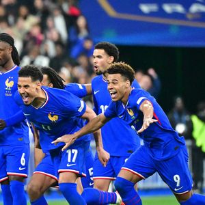 Equipe de France (Les Bleus) - Quart de finale de la Ligue des Nations de l'UEFA 2025 "France - Croatie (2-0 / tab 5-4)" au Stade de France à Saint-Denis, le 23 mars 2025.
© Christian Liewig/Bestimage