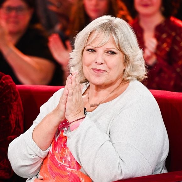 Exclusif - Laurence Boccolini lors de l'enregistrement de l'émission Vivement dimanche présentée par M.Drucker aux studios Rive Gauche, à Paris, France, le 1er octobre 2025. Diffusion sur France 3 le 9 novembre 2025. © Guillaume Gaffiot/Bestimage