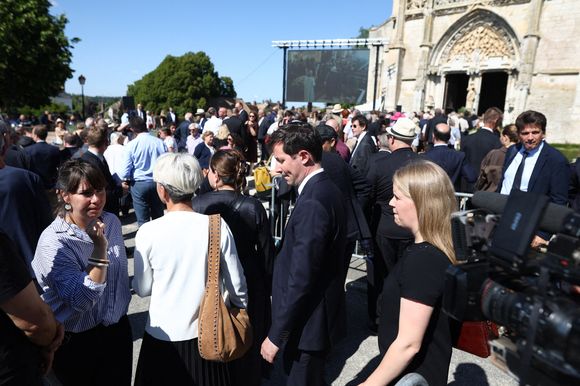 Francois-Xavier Bellamylors de la cérémonie funéraire de l’ancien président du groupe parlementaire Les Républicains (LR) à l’Assemblée nationale, Olivier Marleix, à l’église Saint-Cyr-Sainte-Julitte à Anet, en France, le 11 juillet 2025. Le député français Olivier Marleix est décédé le 7 juillet 2025 à l’âge de 54 ans.

Photo de Raphael Lafargue/ABACAPRESS.COM.