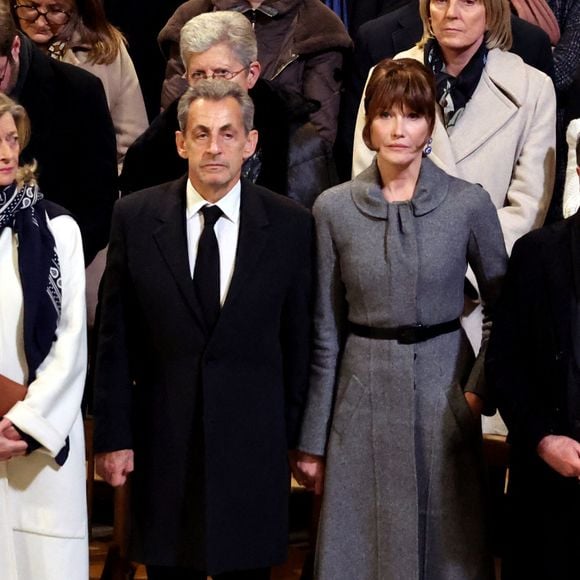 Nicolas Sarkozy et Carla Bruni à la cérémonie de réouverture de la cathédrale Notre-Dame de Paris, le 7 décembre 2024. 

Photo : Dominique Jacovides / Bestimage