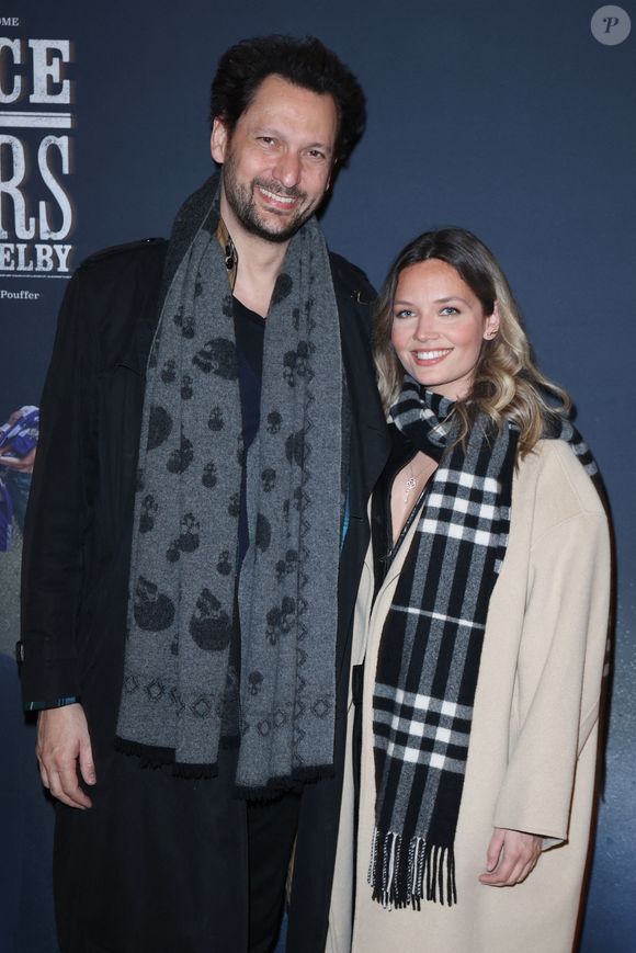 Eric-Antoine et sa compagne Gennifer Demey, présentatrice météo sur M6, assistent à l'avant-première de " Peaky Blinders : La Rédemption de Thomas Shelby " à La Scène Musicale à Paris le 12 mars 2025. Photo by Jerome Domné/ABACAPRESS.COM