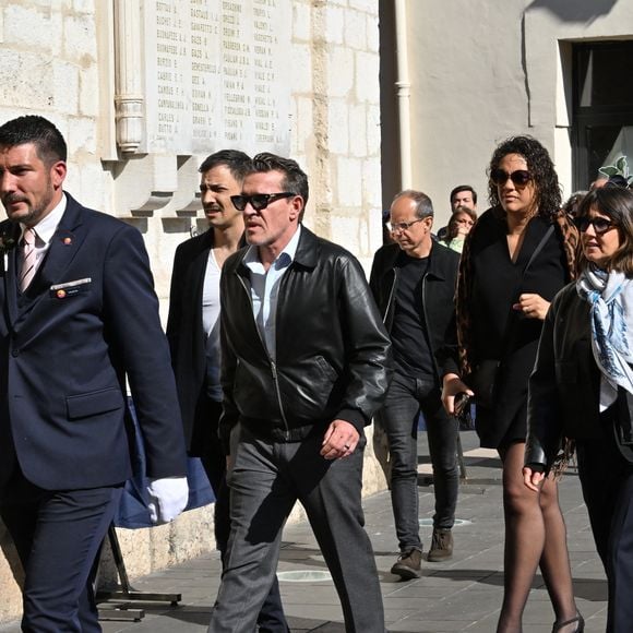 Steevy Boulay, Benjamin Castaldi, Julie Mercy, Alexia Laroche-Joubert - Obsèques de Loana Petrucciani dans la cathédrale Sainte-Réparate à Nice le 10 avril 2026. L'ancienne star de téléréalité a été retrouvée morte dans son appartement niçois par les autorités, le 25 mars dernier.
Bruno Bebert / Bestimage
