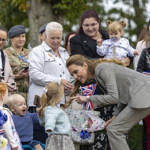 Kate Middleton visite la RAF Coningsby, dans le Lincolnshire, le 2 octobre 2025.

Photo : Julien Burton / Bestimage