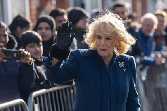 Leurs Majestés, le roi Charles III d'Angleterre et Camilla Parker Bowles, reine consort d'Angleterre, en visite à Middlesbrough, Royaume Uni, le 13 février 2025. © Andy Commins/MirrorPix/Bestimage