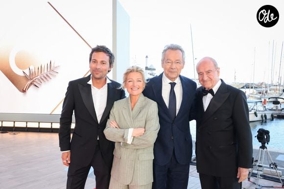 Bertrand Chameroy, Anne-Elisabeth Lemoine, Michel Denisot, Pierre Lescure - Plateau de l'émission "C à vous" lors du 79ème Festival International du Film de Cannes le 14 mai 2026.

© Jack Tribeca / Bestimage