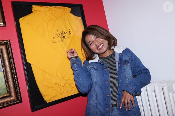 Anisha Jo (Star Academy 2022) participe à l'inauguration de Star Academy Pop Up à Paris, France, le 17 décembre 2025. Photo par Jerome Domine/ABACAPRESS.COM