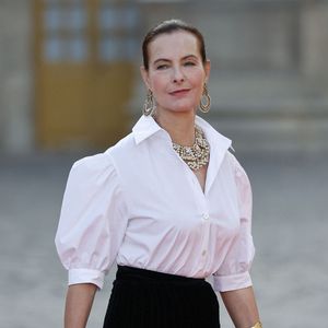 Carole Bouquet - Dîner d'Etat au château de Versailles en l'honneur de la visite officielle du roi et de la reine d'Angleterre en France, le 20 septembre 2023.

© Jacovides-Moreau / Bestimage